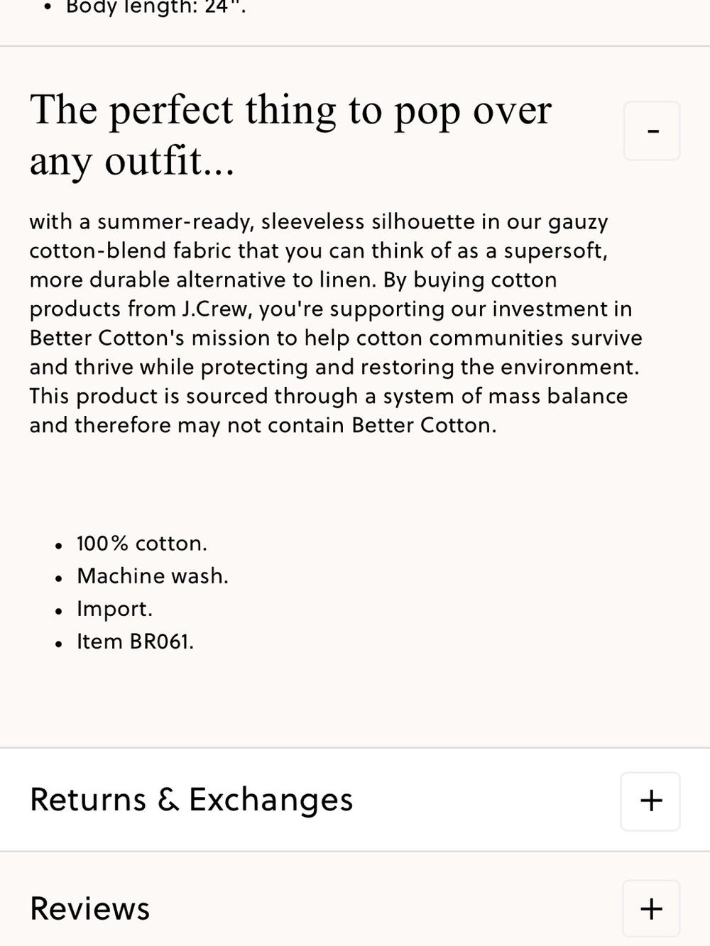J Crew Pink Gauzy Cotton Boxy Pullover Vest Size XL - Picture 3 of 9